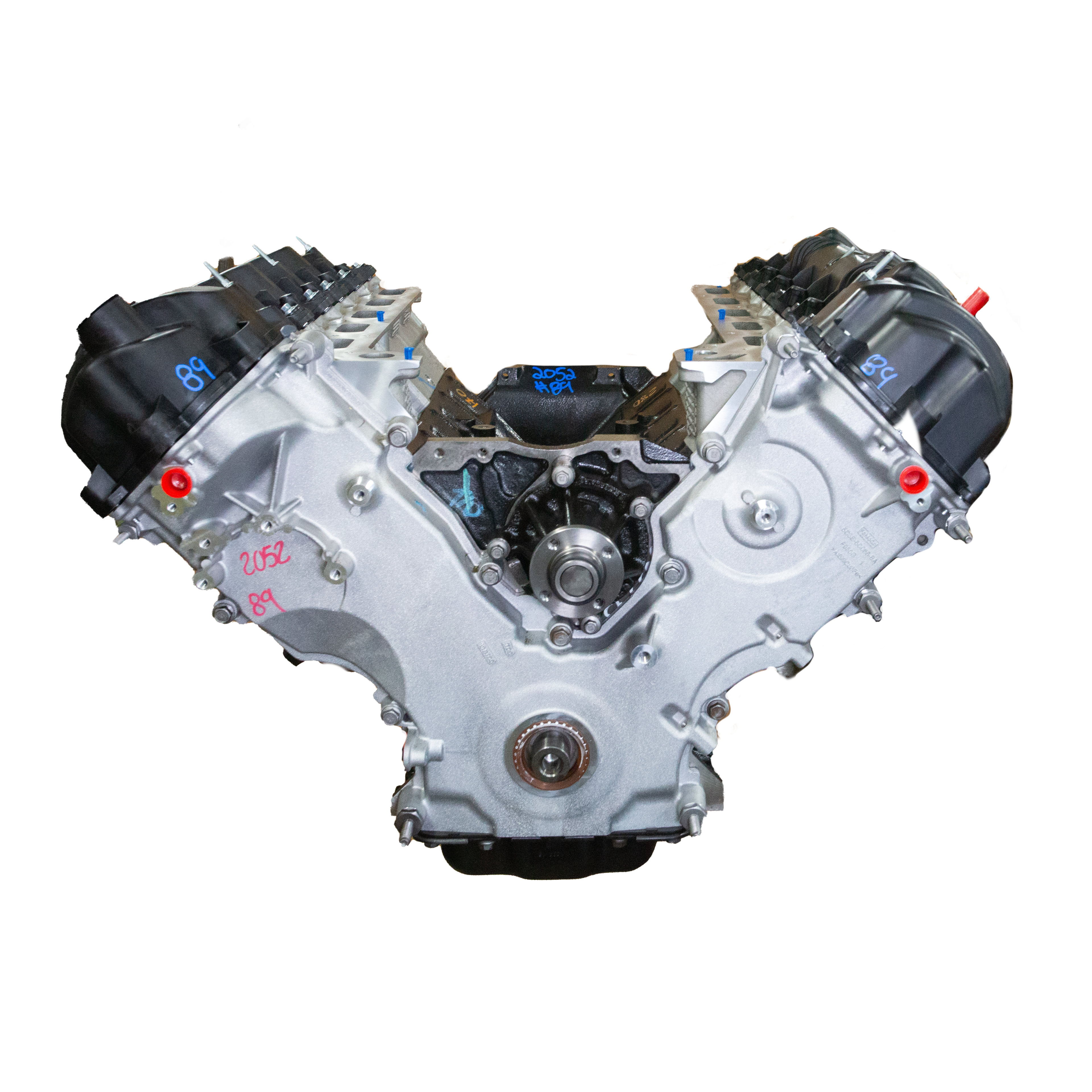 Image of a Ford 6.8L long block engine